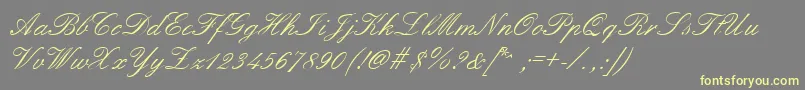 GeFormality Font – Yellow Fonts on Gray Background