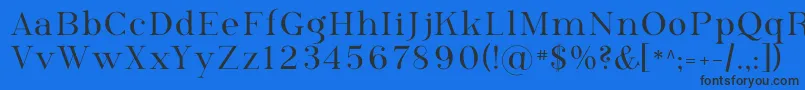 Czcionka Phosph09 – czarne czcionki na niebieskim tle