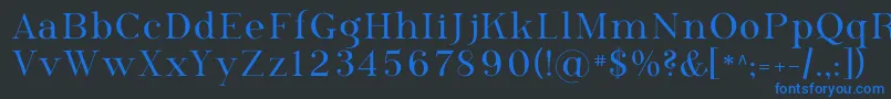 Phosph09 Font – Blue Fonts on Black Background