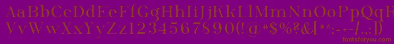 Phosph09 Font – Brown Fonts on Purple Background