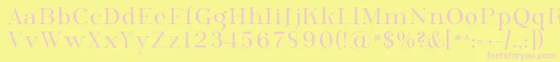 Phosph09 Font – Pink Fonts on Yellow Background