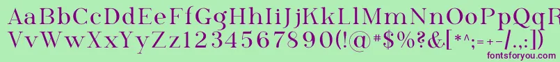 Phosph09 Font – Purple Fonts on Green Background