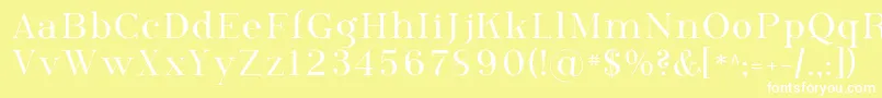 Phosph09 Font – White Fonts on Yellow Background