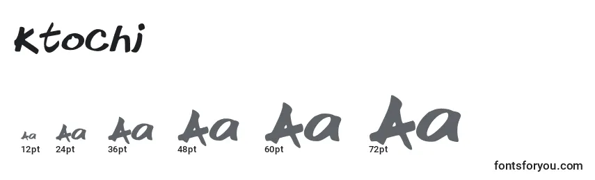 Ktochi Font Sizes