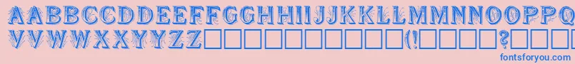 More about ShowboatRegular Font ShowboatRegular Font – Blue Fonts on Pink Background