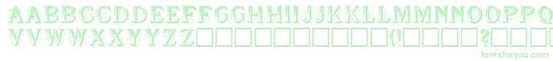 More about ShowboatRegular Font ShowboatRegular Font – Green Fonts on White Background