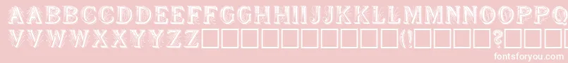 ShowboatRegular Font – White Fonts on Pink Background