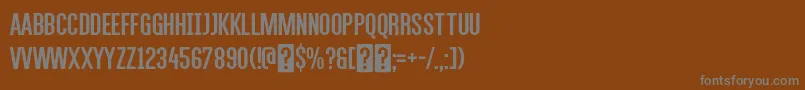 Шрифт AlegresansRegular – серые шрифты на коричневом фоне
