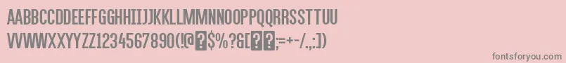 フォントAlegresansRegular – ピンクの背景に灰色の文字