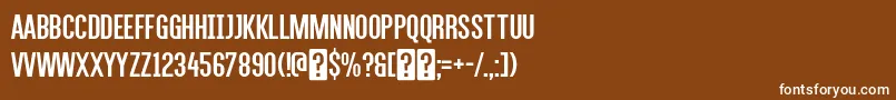 AlegresansRegular Font – White Fonts on Brown Background