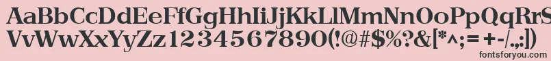 PriamosBold Font – Black Fonts on Pink Background