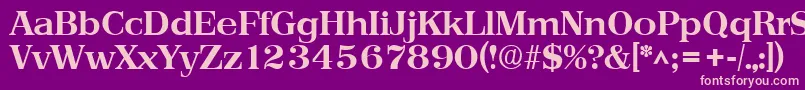 PriamosBold Font – Pink Fonts on Purple Background