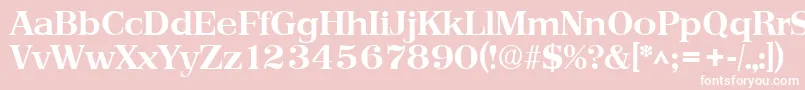 PriamosBold Font – White Fonts on Pink Background