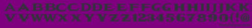 VtcbelialsbladeRegular Font – Black Fonts on Purple Background