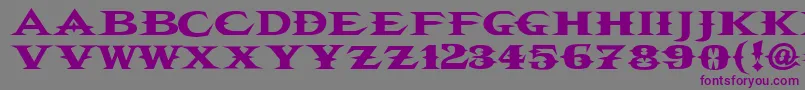 VtcbelialsbladeRegular-Schriftart – Violette Schriften auf grauem Hintergrund