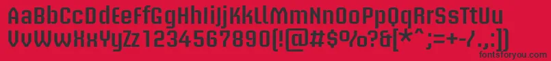 BriemakademistdSemibold Font – Black Fonts on Red Background