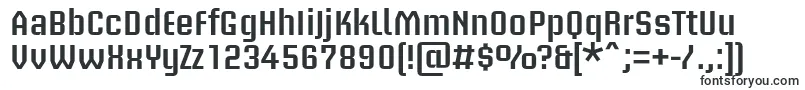 Czcionka BriemakademistdSemibold – rosta typografia