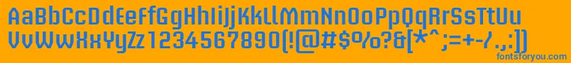 fuente BriemakademistdSemibold – Fuentes Azules Sobre Fondo Naranja