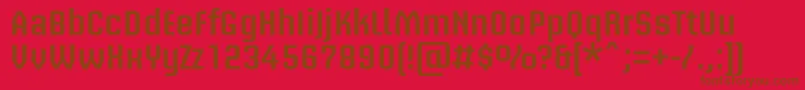 BriemakademistdSemibold Font – Brown Fonts on Red Background