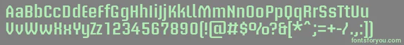 BriemakademistdSemibold-fontti – vihreät fontit harmaalla taustalla