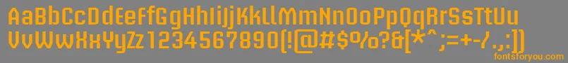 BriemakademistdSemibold Font – Orange Fonts on Gray Background