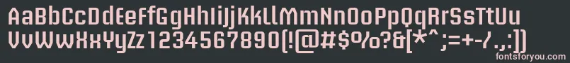 BriemakademistdSemibold Font – Pink Fonts on Black Background