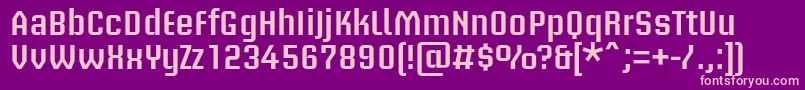 BriemakademistdSemibold Font – Pink Fonts on Purple Background