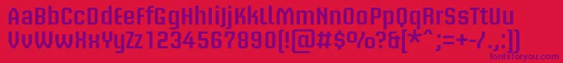 BriemakademistdSemibold Font – Purple Fonts on Red Background
