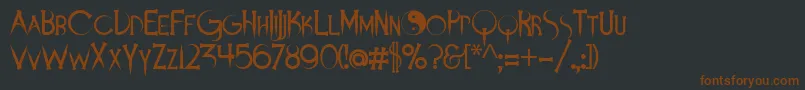 More about Demonsanddarlings Font Demonsanddarlings Font – Brown Fonts on Black Background