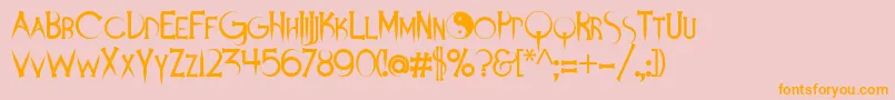 En savoir plus sur la police Demonsanddarlings Police Demonsanddarlings – polices orange sur fond rose