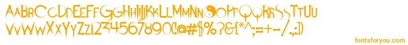 Подробнее о шрифте Demonsanddarlings Шрифт Demonsanddarlings – оранжевые шрифты на белом фоне