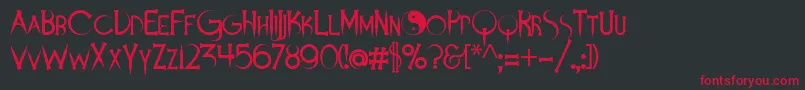 Demonsanddarlings Font – Red Fonts on Black Background