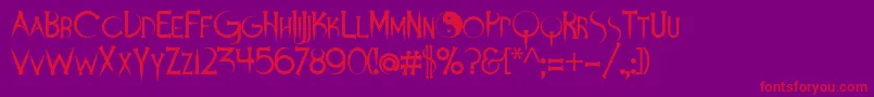 Más sobre la fuente Demonsanddarlings fuente Demonsanddarlings – Fuentes Rojas Sobre Fondo Morado