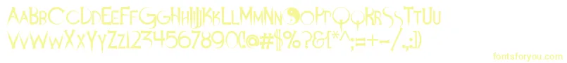 Demonsanddarlings-Schriftart – Gelbe Schriften
