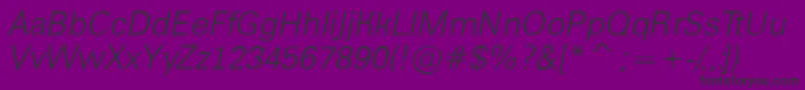 AGroticltItalic Font – Black Fonts on Purple Background