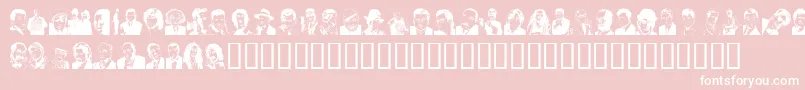Udeman ffy Font – White Fonts on Pink Background