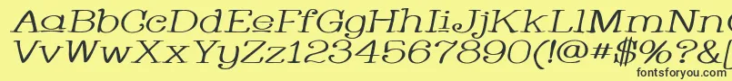 Whacuwi Font – Black Fonts on Yellow Background