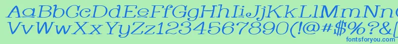 Whacuwi Font – Blue Fonts on Green Background