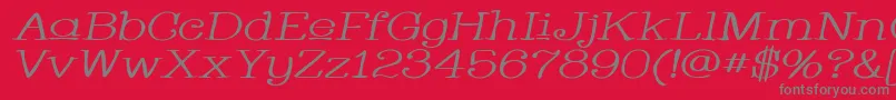 Whacuwi Font – Gray Fonts on Red Background