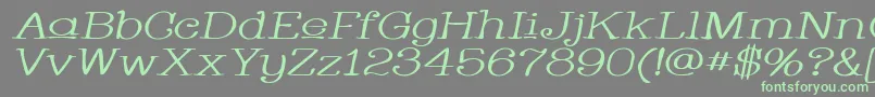 Whacuwi Font – Green Fonts on Gray Background