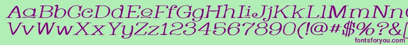 Whacuwi Font – Purple Fonts on Green Background