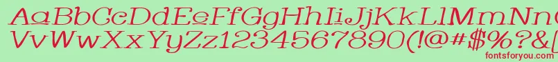 Whacuwi Font – Red Fonts on Green Background