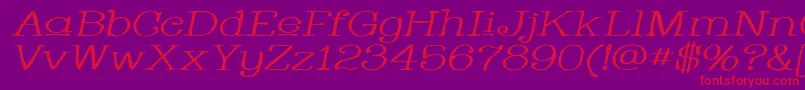 Whacuwi Font – Red Fonts on Purple Background