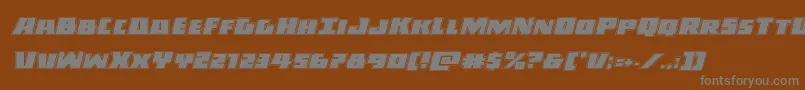 Darkallianceacadital Font – Gray Fonts on Brown Background