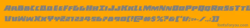 Darkallianceacadital Font – Gray Fonts on Orange Background