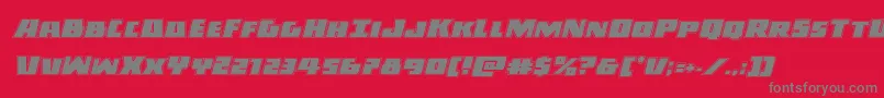 Darkallianceacadital Font – Gray Fonts on Red Background