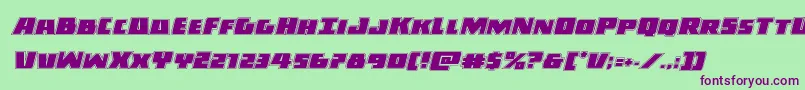 Darkallianceacadital Font – Purple Fonts on Green Background