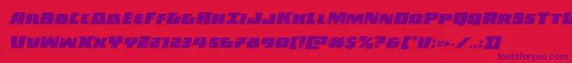 Darkallianceacadital Font – Purple Fonts on Red Background