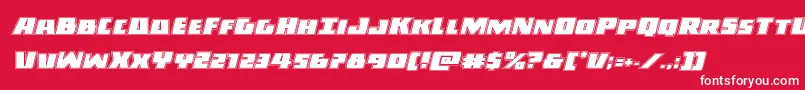 Darkallianceacadital Font – White Fonts on Red Background
