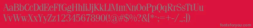 フォントSimeiz – 赤い背景に灰色の文字